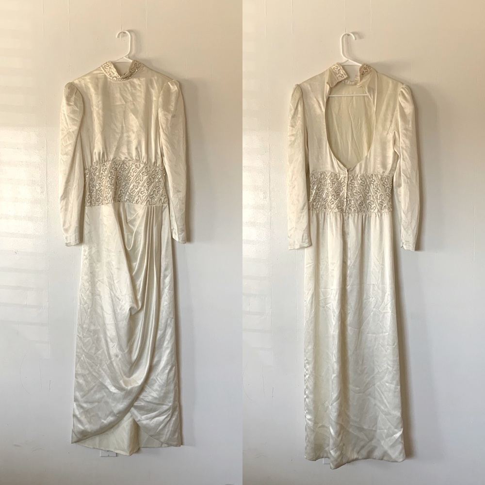 Vintage Dessy Creations Silky Wedding Dress